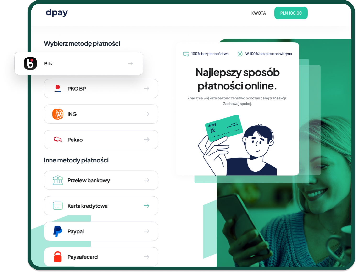 Payment mockup